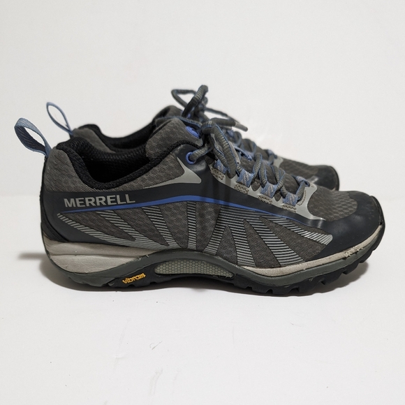 Merrell Siren Edge Trail Hiking Shoes Blue/Grey J35516 Women’s US 6 Vibram Sole - Picture 5 of 10